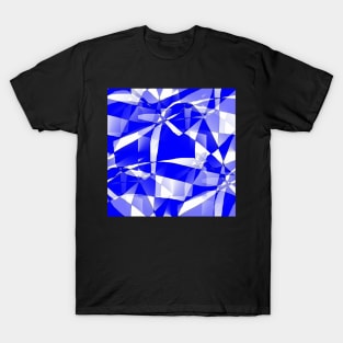 Blue, white and purple T-Shirt